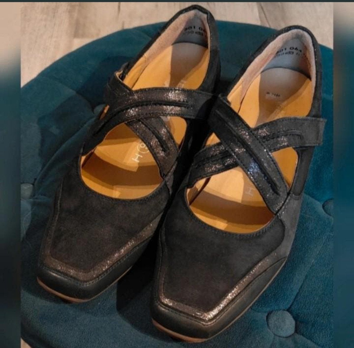 Mooie donkerblauwe instappers Helioform maat 40, Kleding | Dames, Schoenen, Ophalen of Verzenden, Zo goed als nieuw, Blauw, Instappers