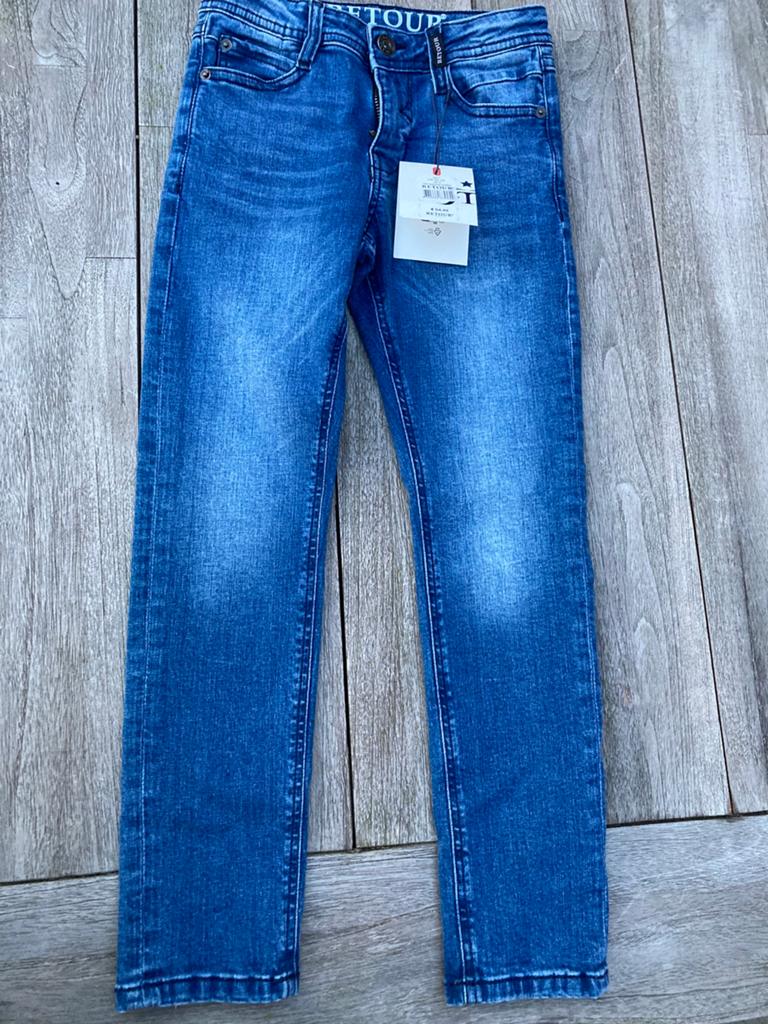Retour jeans broek maat 128, Kinderen en Baby's, Kinderkleding | Maat 128, Ophalen of Verzenden, Zo goed als nieuw, Jongen, Broek