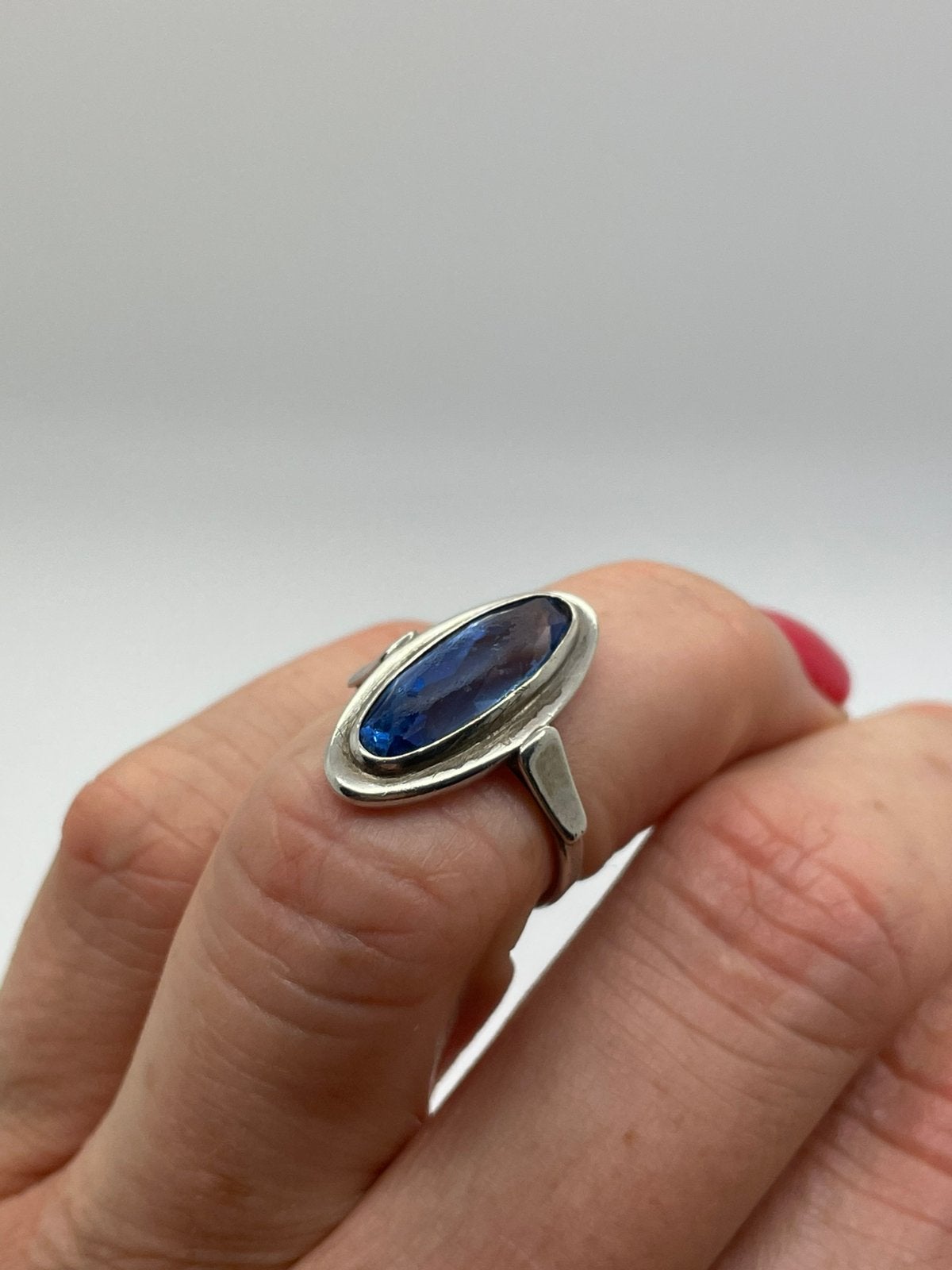 E333 Prachtige 830 zilveren ring art deco maat 16,5, Sieraden, Tassen en Uiterlijk, Ophalen of Verzenden, Zilver, Ring