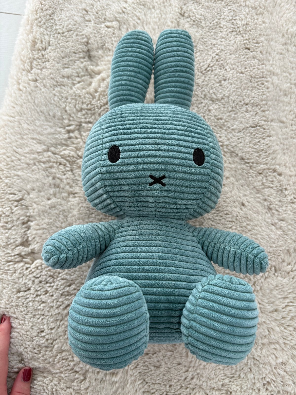 Nijntje miffy blauw knuffel ribstof mintgroen, Groen, Overige merken, Konijn, Nijntje