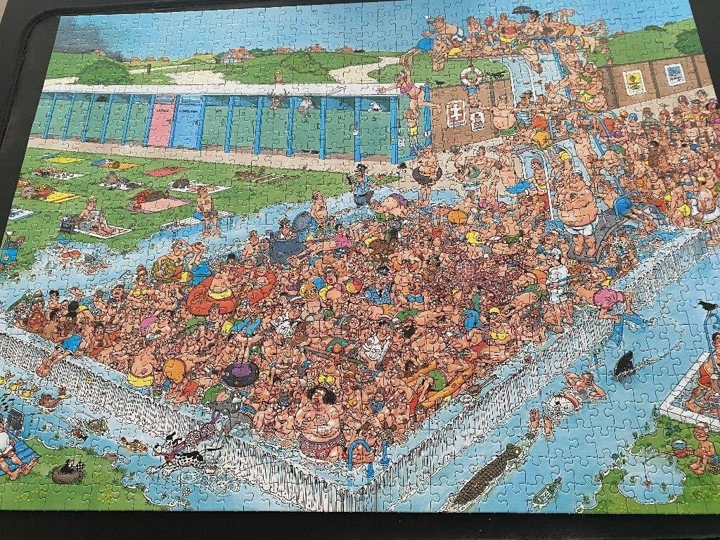 Jan van Haasteren puzzel, Hobby en Vrije tijd, Ophalen, 500 t/m 1500 stukjes, Zo goed als nieuw, Legpuzzel