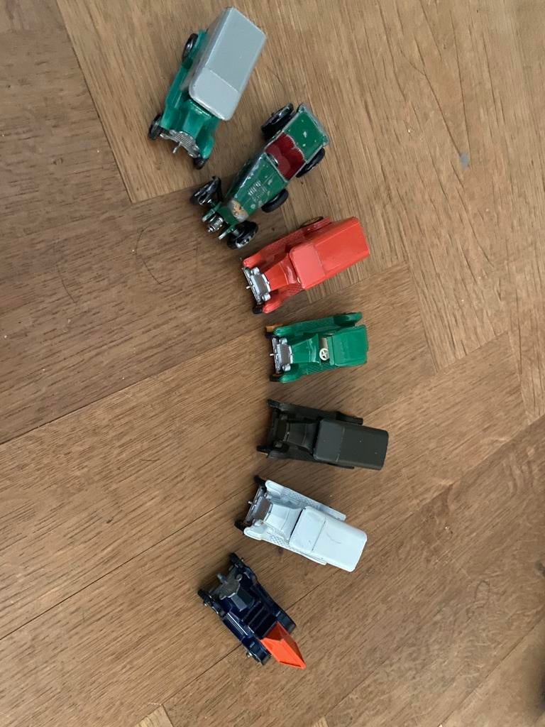 Efsi Matchbox Bestbox T-Fordjes en Bentley, Hobby en Vrije tijd, Modelauto's | 1:50, Ophalen of Verzenden, Gebruikt, Auto, Lesney