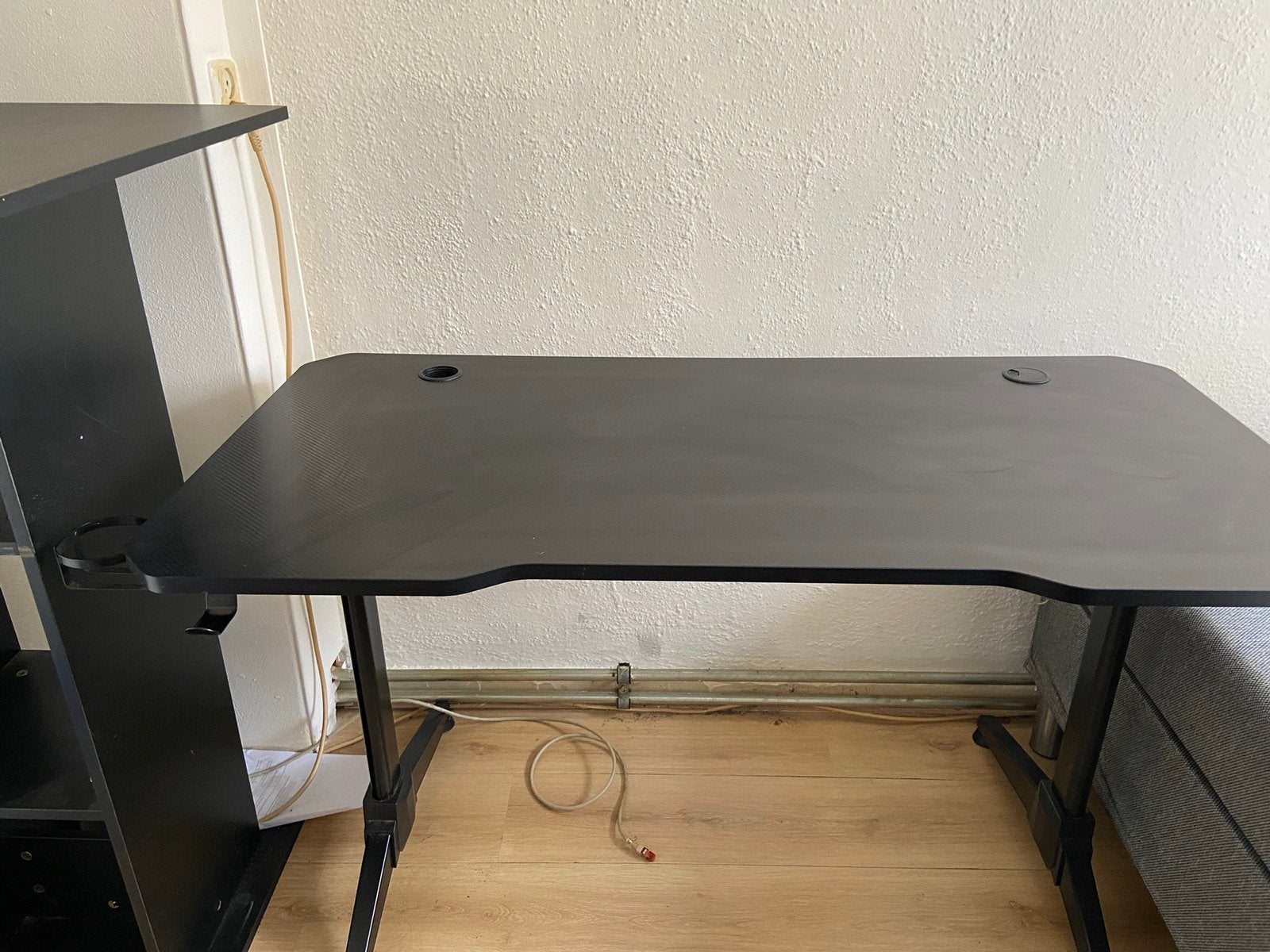 Gratis af te halen computer bureau en stoel, Ophalen, Zwart, Gebruikt, 120 cm