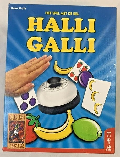 Halli Galli Het Spel Met De Bel 999 Games Reactiespel, Coolsingel 104, 3011 AG Rotterdam, Netherlands, Verzenden, Onbekend, Zo goed als nieuw