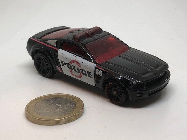 Ford Mustang GT Concept Police, Hotwheels, Hobby en Vrije tijd, Ophalen of Verzenden, Gebruikt, Auto