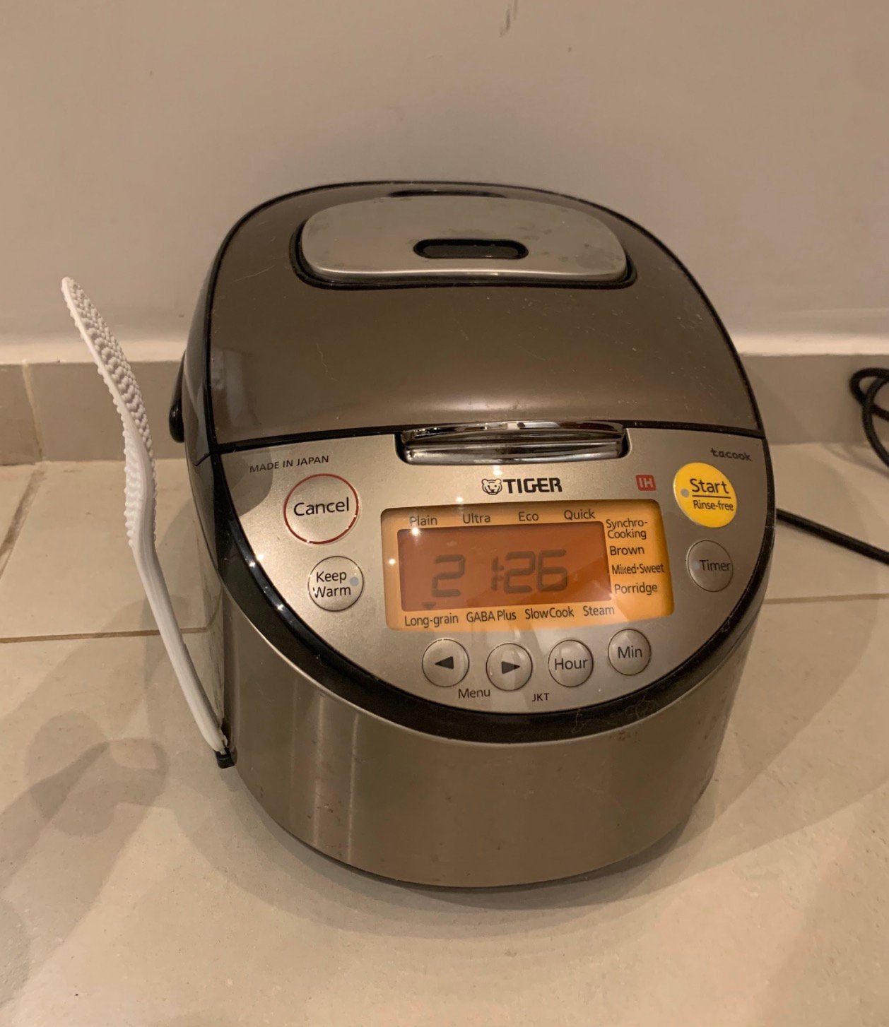 Japanese rice cooker Tiger Tacook induction, Ophalen, Gebruikt