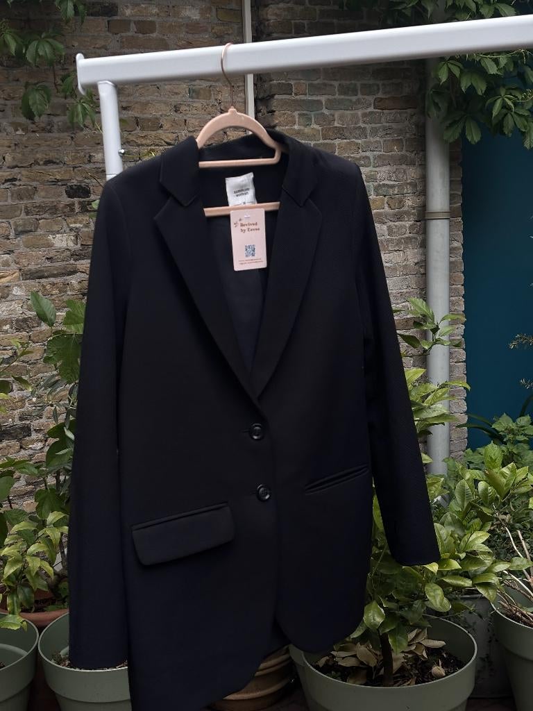 Summum Woman Zwarte Oversized Blazer Dames Maat 38 / M, Maat 38/40 (M), Summum Woman, Zwart, Ophalen of Verzenden