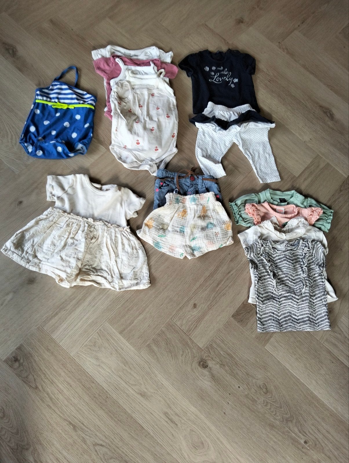Kledingpakket baby maat 62 zomer/lente, Kinderen en Baby's, Babykleding | Maat 62, Gebruikt, Meisje, Setje, Ophalen of Verzenden