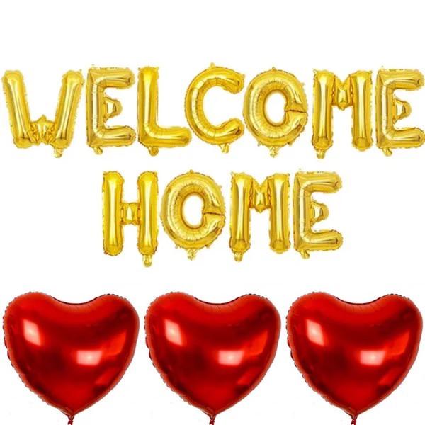 Welcome Home folie ballonnen ser, Versiering, Nieuw, Ophalen of Verzenden, Info@sweet-one.nl