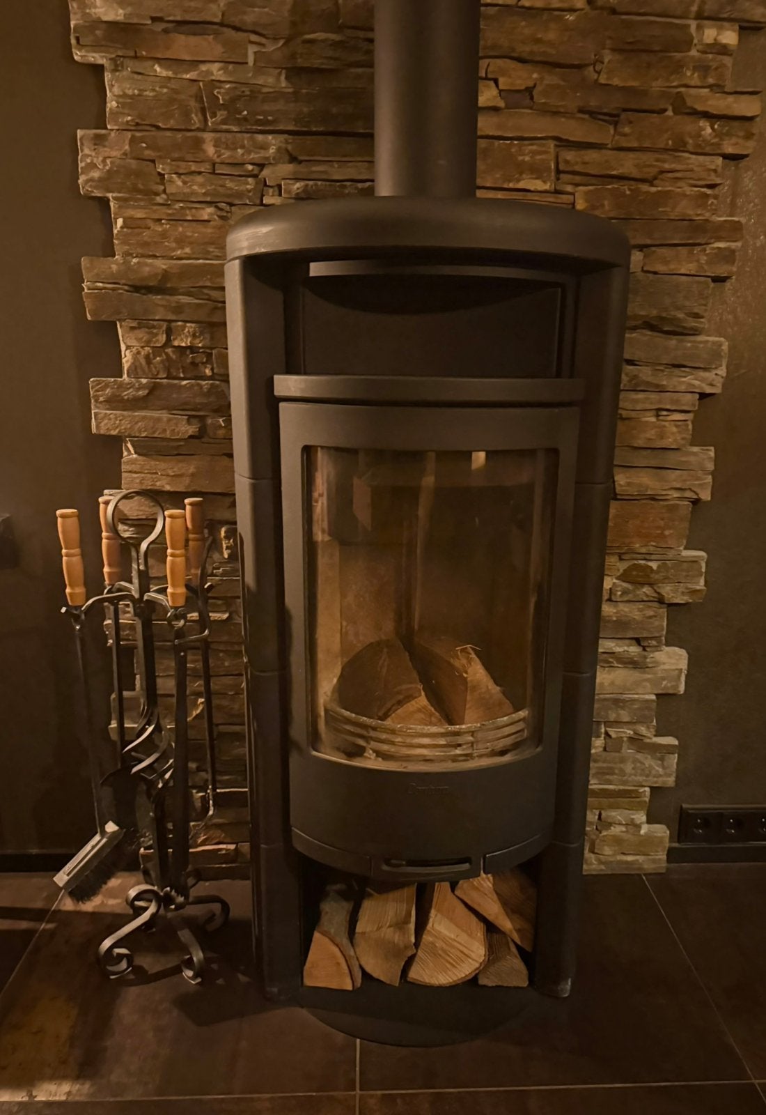 Unieke&Efficiente 🔥CONTURA black speksteen🔥houtkachel ZGAN, Huis en Inrichting, Ophalen, Houtkachel, Zo goed als nieuw, Vrijstaand