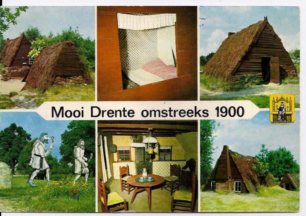 K7 Gelopen ansichtkaart Mooi Drente omstreeks 1900, Ophalen of Verzenden, 1980 tot heden, Gelopen, Noord-Holland