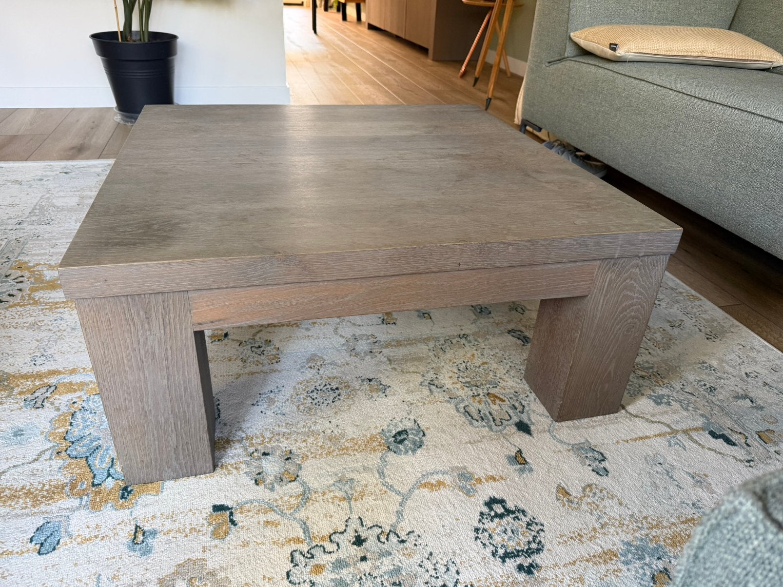 Eikenhouten salontafel, Ophalen, Gebruikt, 50 tot 100 cm, 50 tot 100 cm