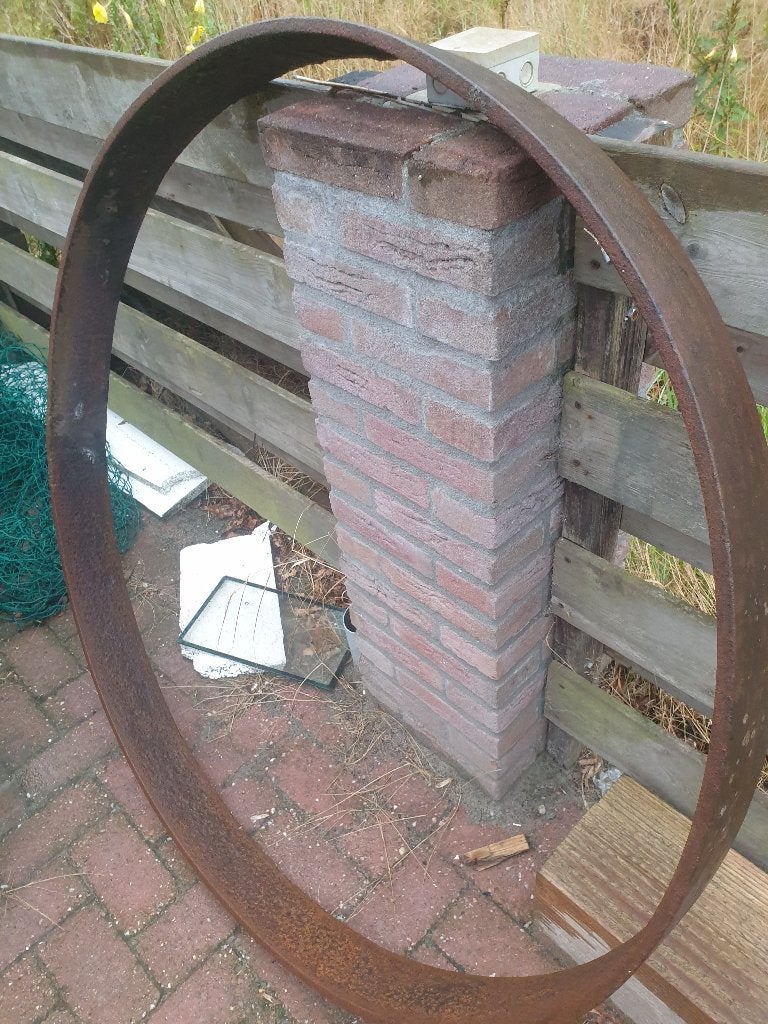 ijzeren stalen ring, Ophalen, Gebruikt, 250 mm of meer
