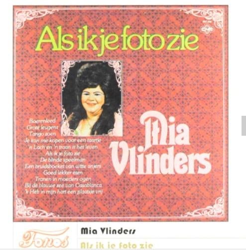 MIA VLINDERS CD ALS IK JE FOTO ZIE fonos, Ophalen of Verzenden, Zo goed als nieuw, Levenslied of Smartlap
