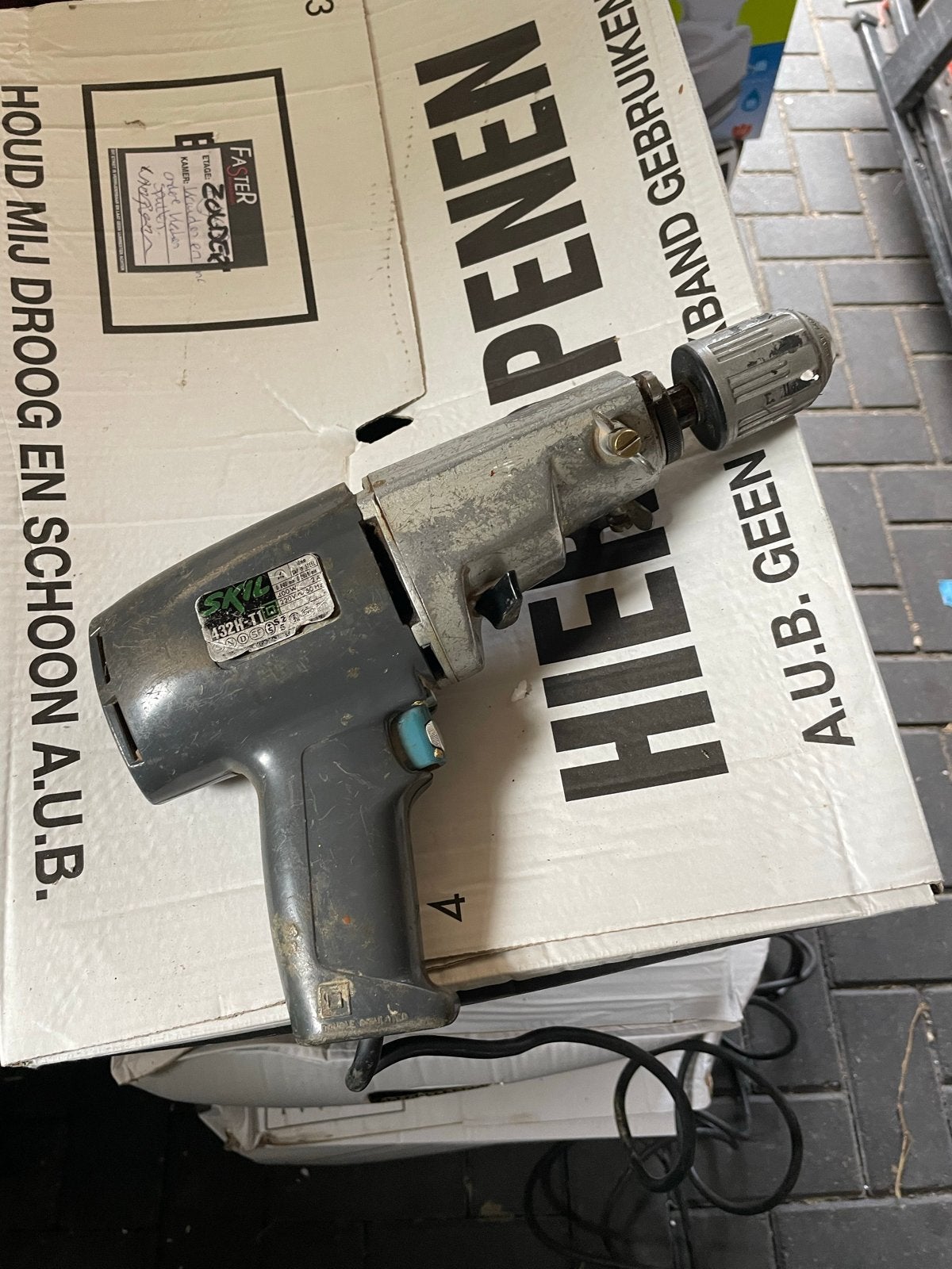 Skil Boormachine 432H-T1 - 400W, Ophalen of Verzenden, Gebruikt, 400 tot 600 watt, Boormachine