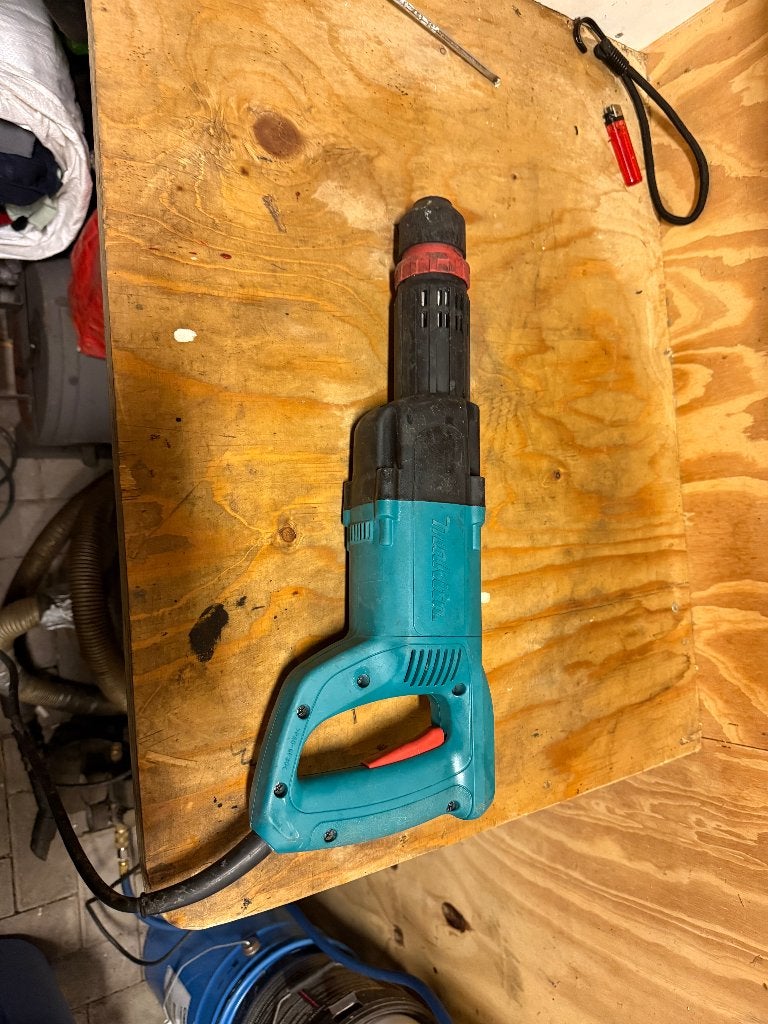 Makita HK0500 Hakhamer 550W SDS-Plus + Originele Koffer, Gebruikt, Boor- en/of Breekhamer, Ophalen of Verzenden, Klopboormechanisme