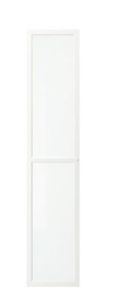 IKEA Oxberg vitrinedeur wit nieuw 40x192 cm, Ophalen, Minder dan 50 cm, Glas, Nieuw
