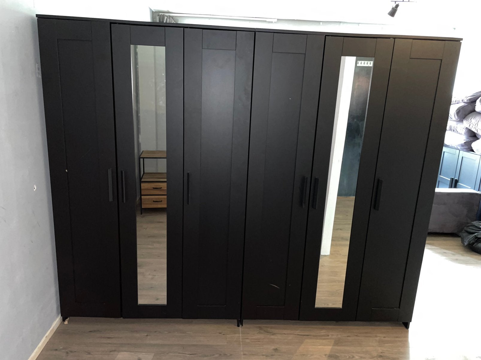 2 zwarte kleding kasten, Huis en Inrichting, Kasten | Kledingkasten, Ophalen, Gebruikt, 50 tot 100 cm, 150 tot 200 cm