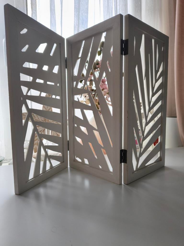 Wit botanisch raamhor, raamdecoratie, 60x40 cm, Huis en Inrichting, Overige Huis en Inrichting, Ophalen of Verzenden