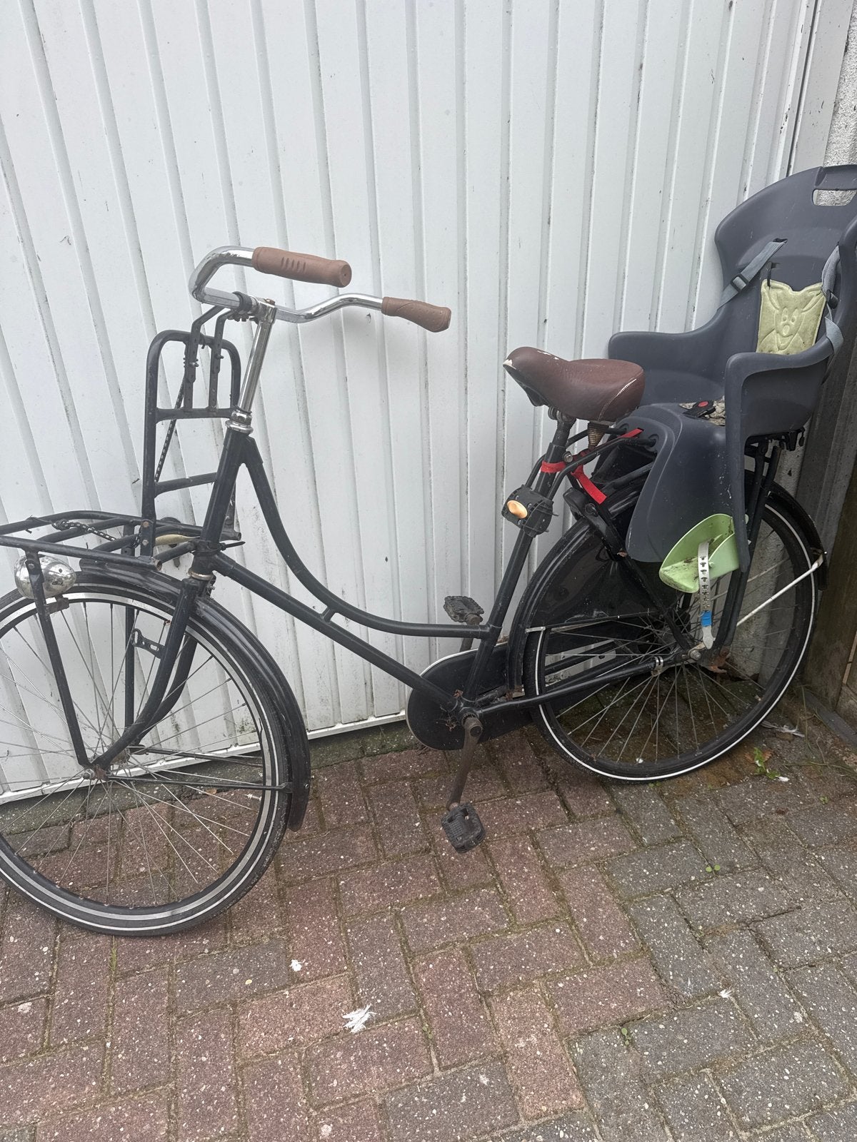 Damesfiets met kinderzitje - Gratis af te halen, Terugtraprem, Ophalen, Overige merken, 53 tot 56 cm