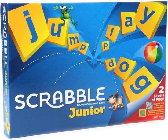 scrabble junior spel, Hobby en Vrije tijd, Gezelschapsspellen | Bordspellen, Ophalen, Zo goed als nieuw