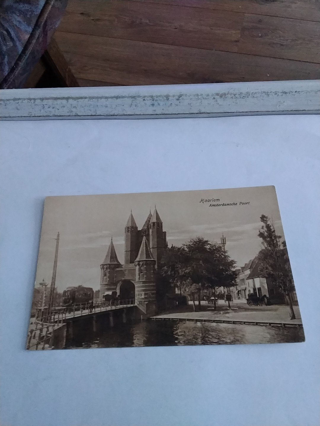 Oude ansichtkaart Haarlem Amsterdamse Poort 1913, Ophalen of Verzenden, Voor 1920, Gelopen, Noord-Holland