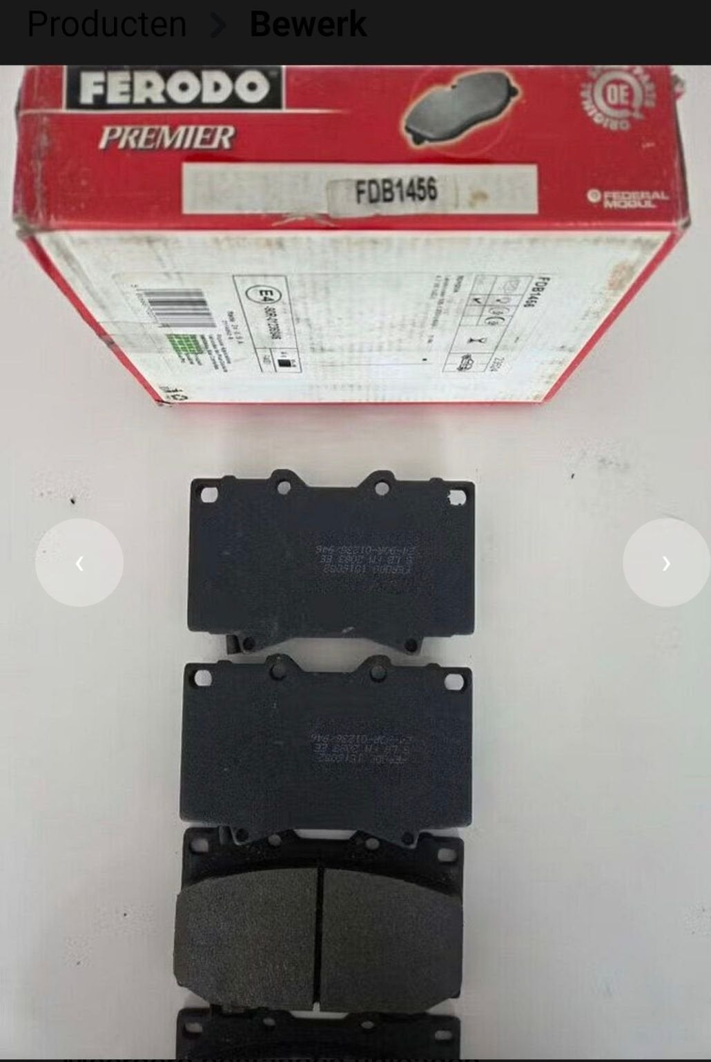 Set Remblokken Lexus GX II , LX, -, -, Nieuw, Ferodo