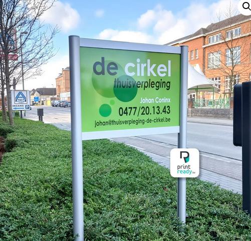 reclamebord, Ophalen, Gebruikt, Reclamebord