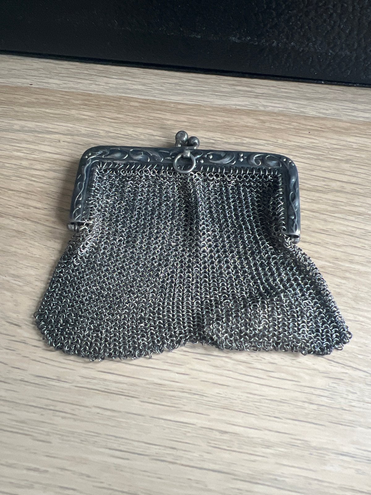 Antieke beurs met kettingmaille, Antiek en Kunst, Ophalen of Verzenden