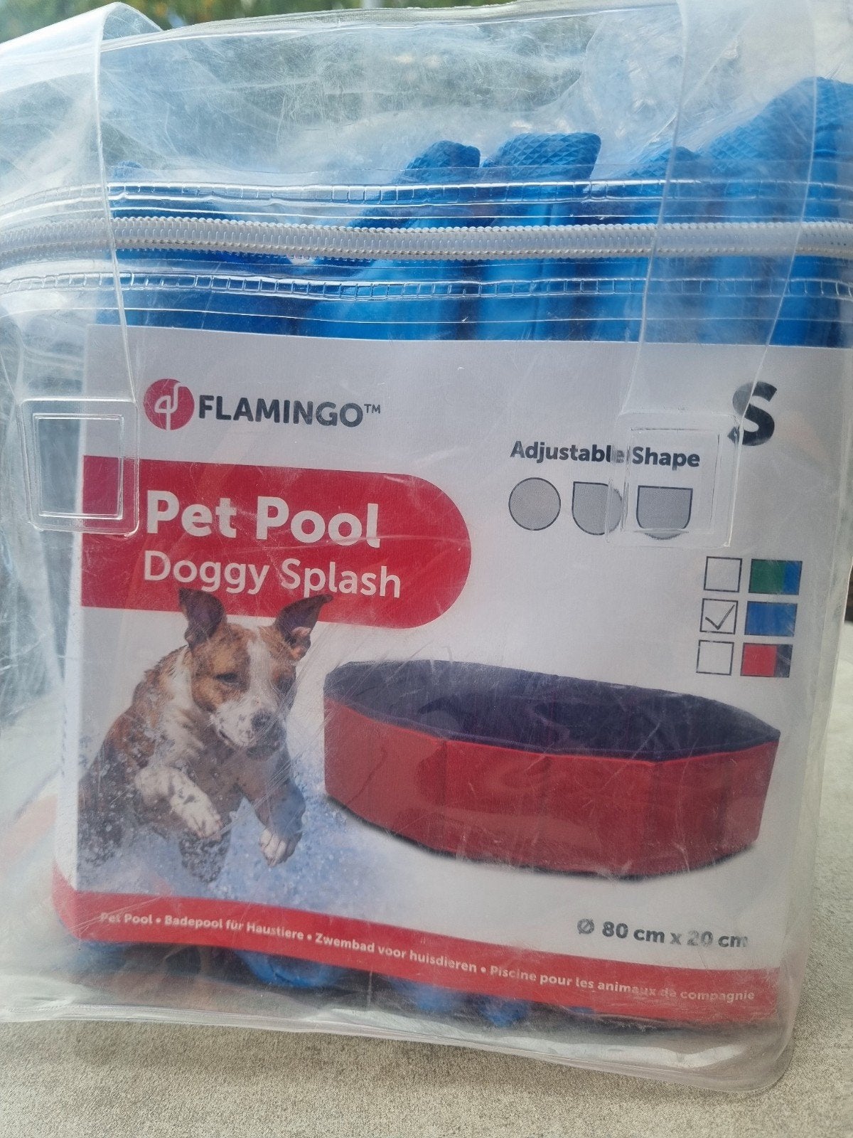 Pet Pool Hondenzwembad 80x20cm (Nieuw!) met aanpasbare vorm!, Flamingo, Ophalen of Verzenden, Nieuw