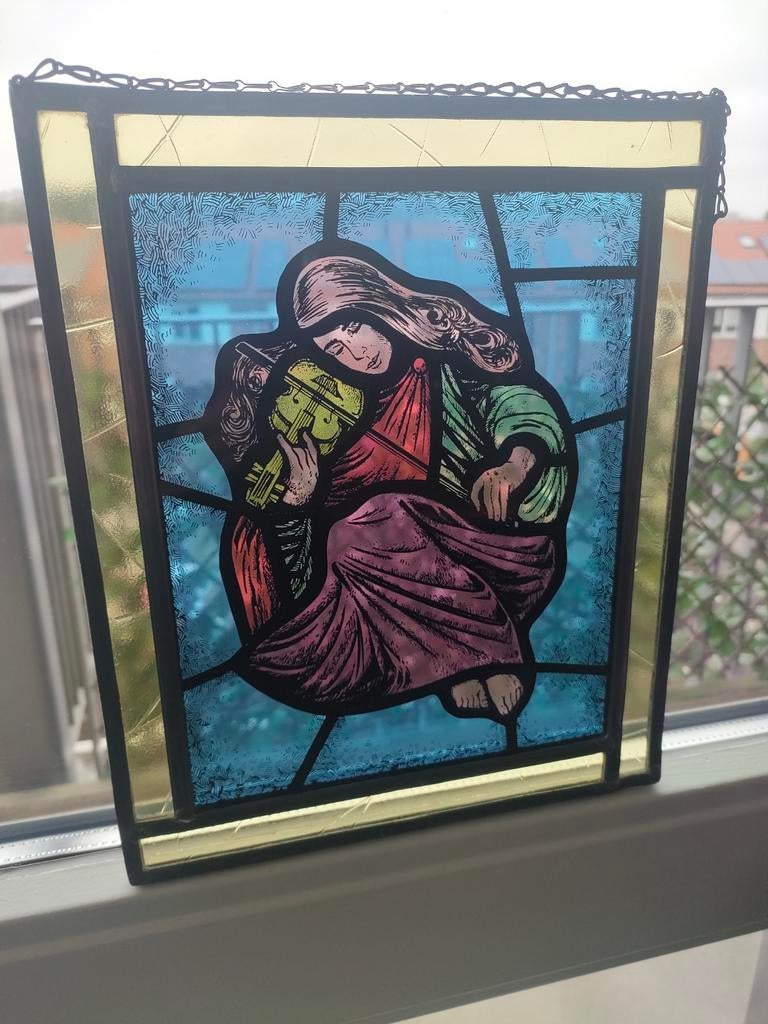 Glas in lood raamhanger., Ophalen of Verzenden