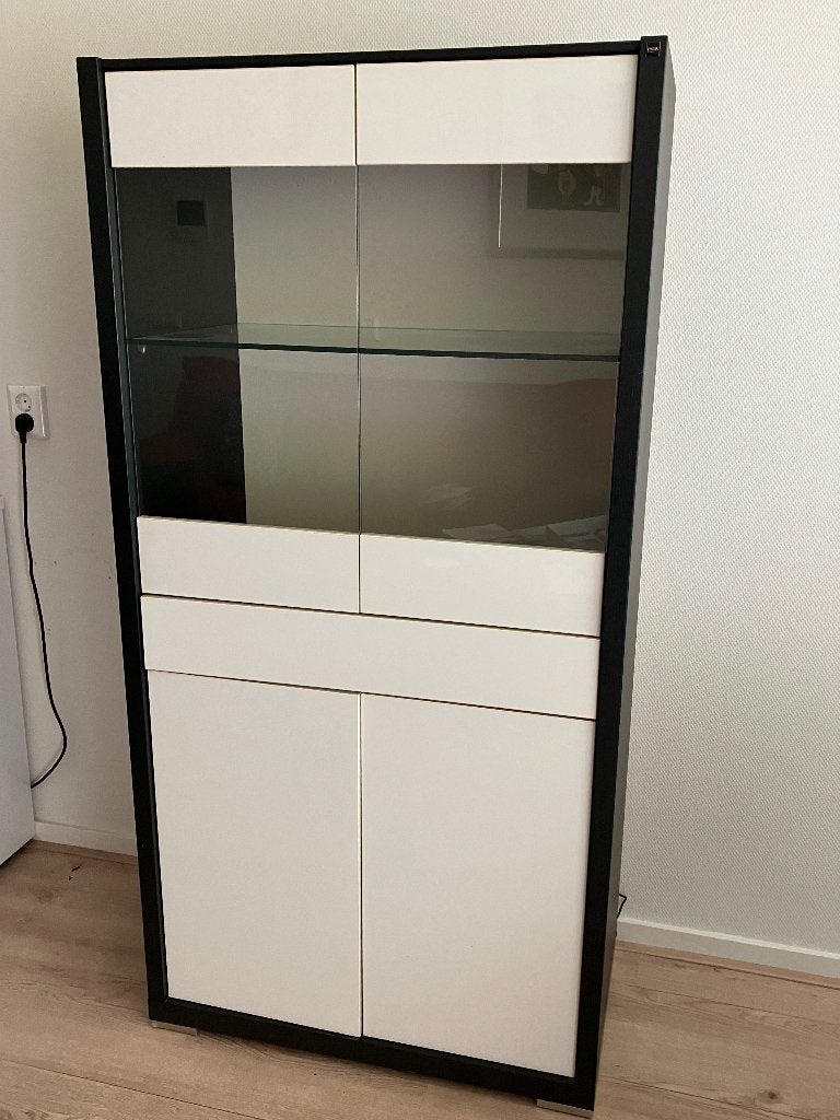 Vitrinekast, Huis en Inrichting, Kasten | Vitrinekasten, Ophalen, Gebruikt, Met deur(en), Glas