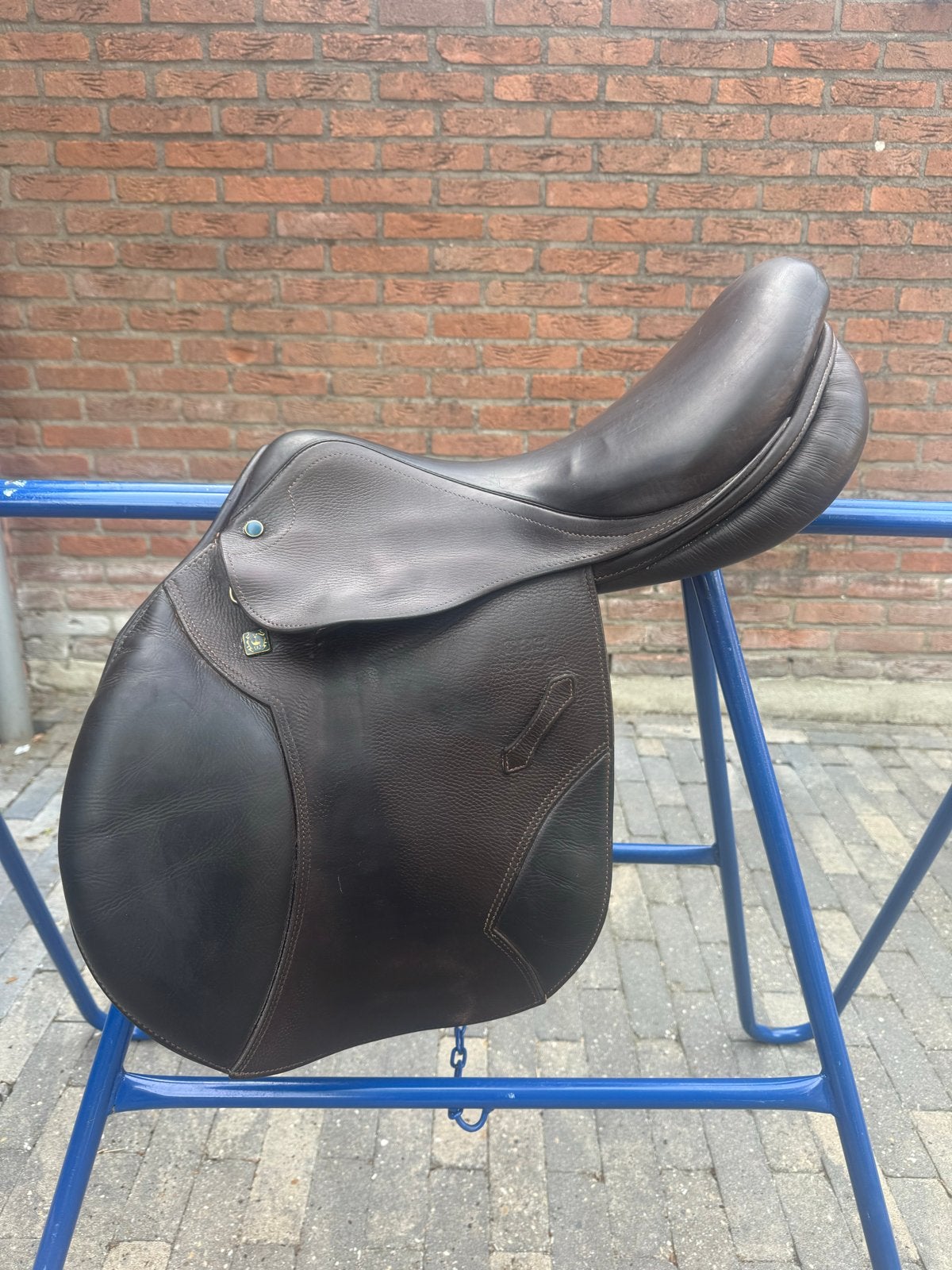 Stübben Portos Elite springzadel 17,5 inch, boommaat 31 (MW), Ophalen, L (17.5 inch), Stubben, Springen