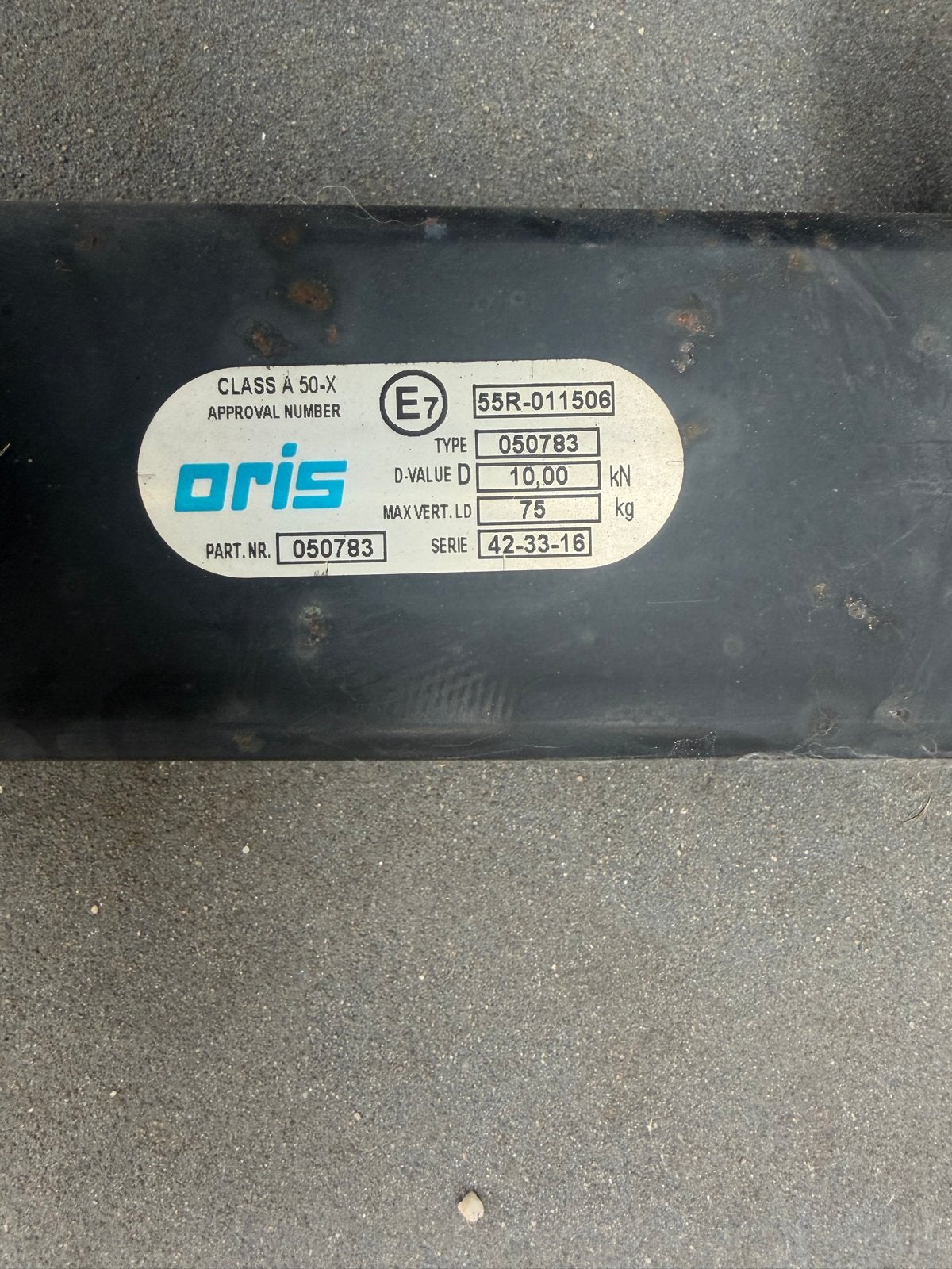 ORIS Trekhaak - Type 050783, Auto-onderdelen, Trekhaken, Ophalen, Gebruikt