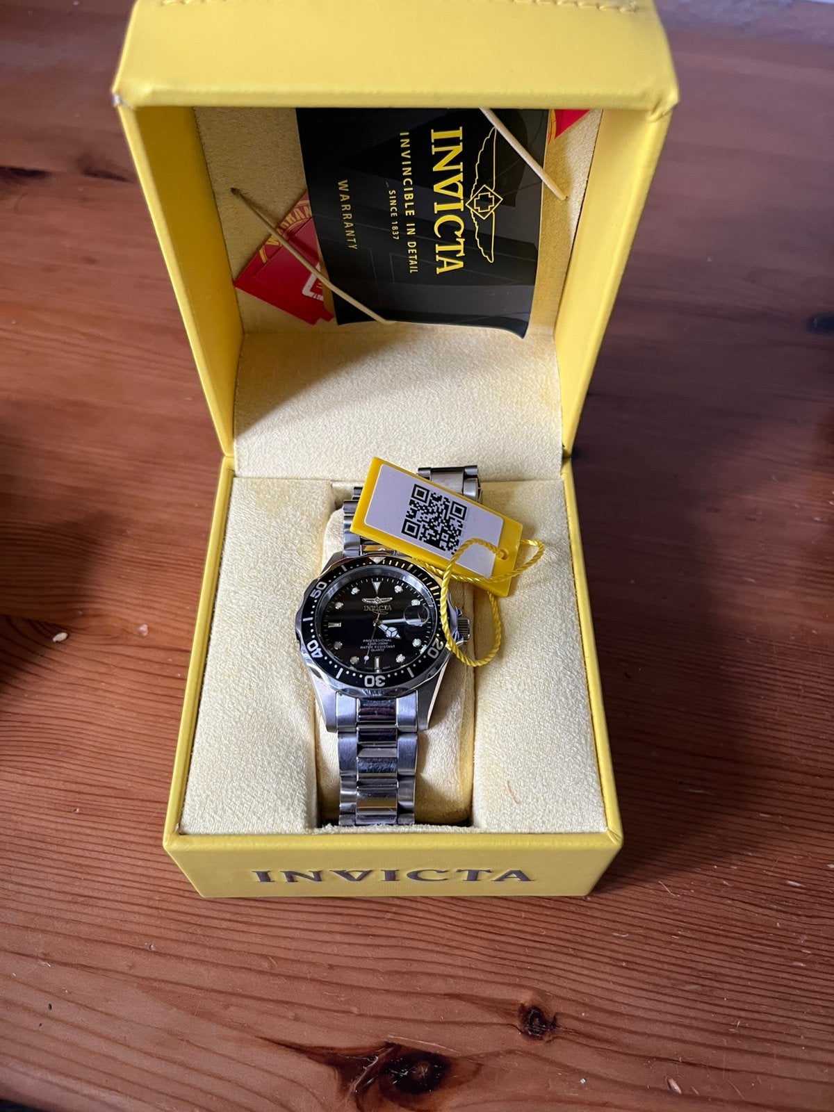 Invicta Pro Diver horloge (incl. originele doos), Sieraden, Tassen en Uiterlijk, Ophalen of Verzenden, Zo goed als nieuw, Staal