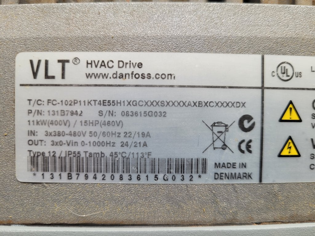 Danfoss HVAC frequentieregelaar 3~400V 11kW, Gebruikt, Danfoss Nederland, Ophalen of Verzenden, Info@danfoss.nl