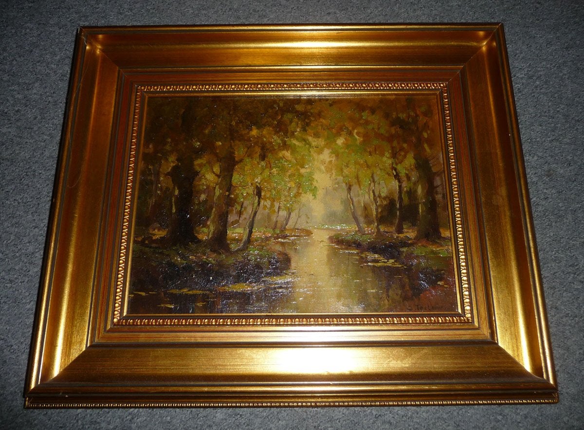 Prachtig schilderij van C. Terlouw, Ophalen of Verzenden