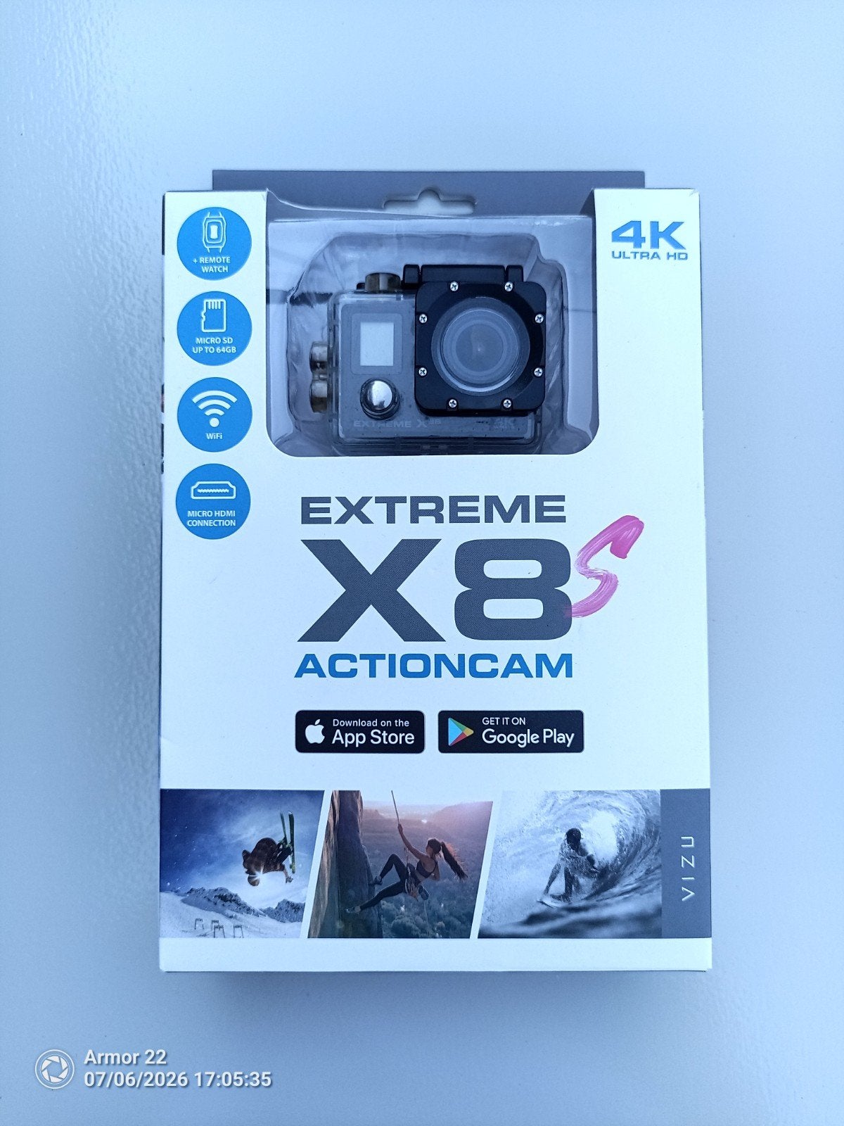 Vizu extreme x8s Acioncam, Ophalen of Verzenden, Zo goed als nieuw, Overige merken