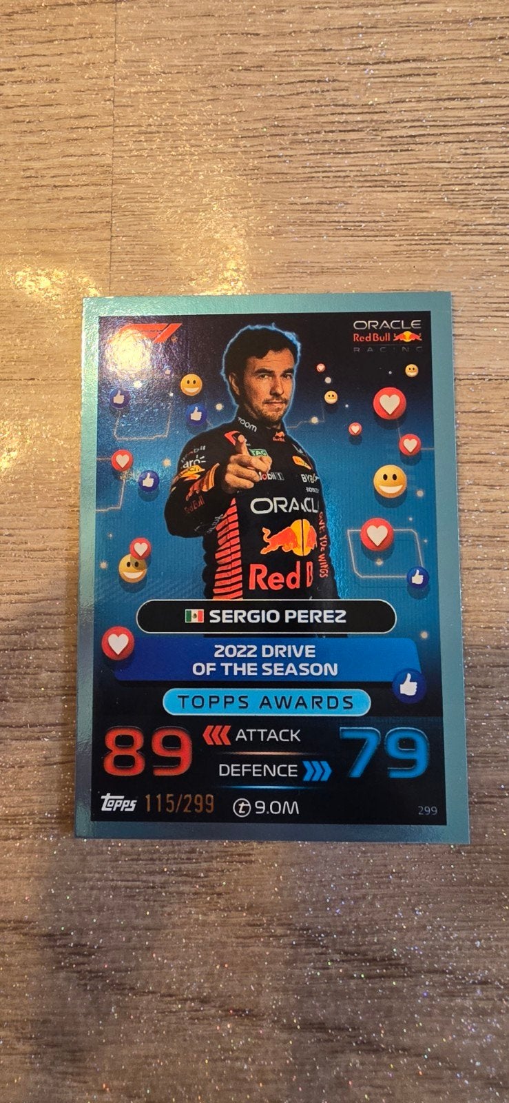 Topps F1 2023 Turbo Attax blue Parallel 115/299, Ophalen of Verzenden, Nieuw, Overige sporten, Poster, Plaatje of Sticker