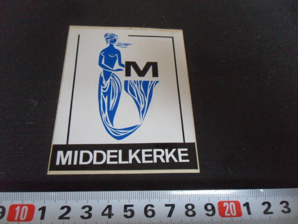 sticker België Middelkerke  zeemeermin wapen, Ophalen, Zo goed als nieuw