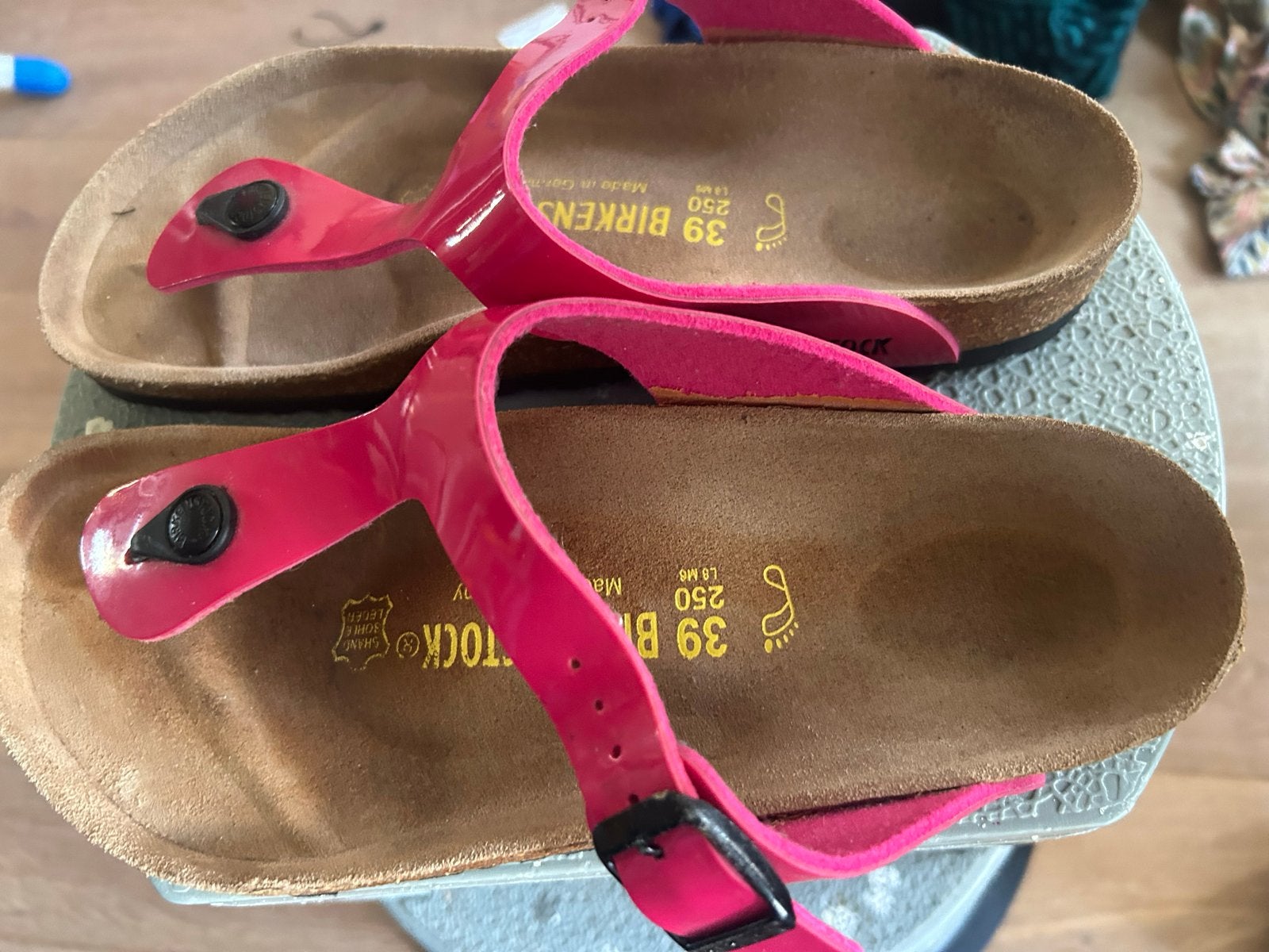 Roze Birkenstock Gizeh sandalen - Maat 39, Verzenden, Roze, Sandalen of Muiltjes