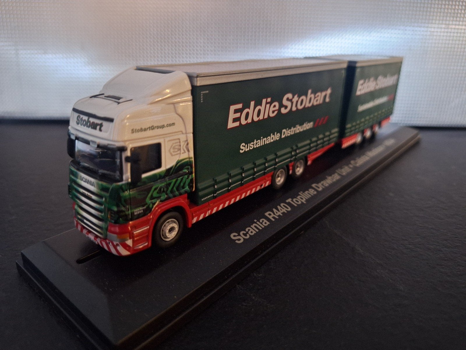 Scania R440 Drawbar Eddie Stobart Schaal 1:76, Oxford, Ophalen of Verzenden, Bus of Vrachtwagen, Oxford