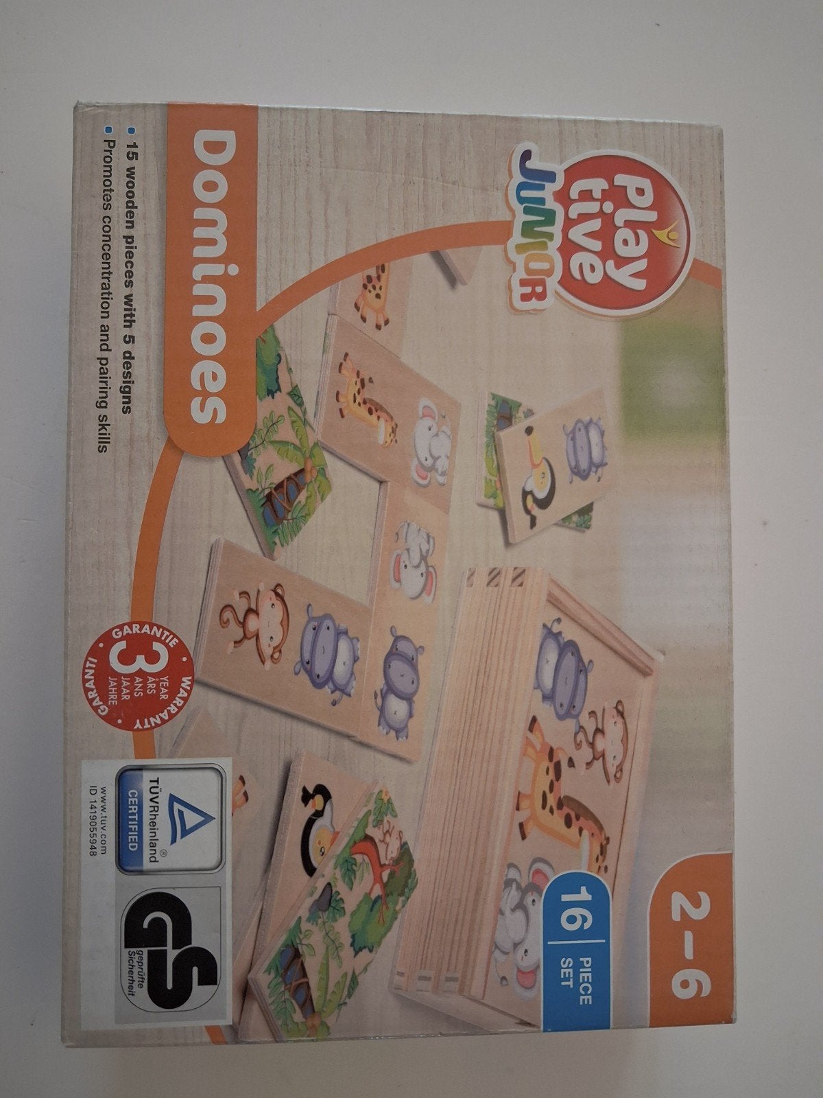 Playtive Junior Dominoes - Houten Dominostenen, Ophalen of Verzenden, Zo goed als nieuw, Jongen of Meisje