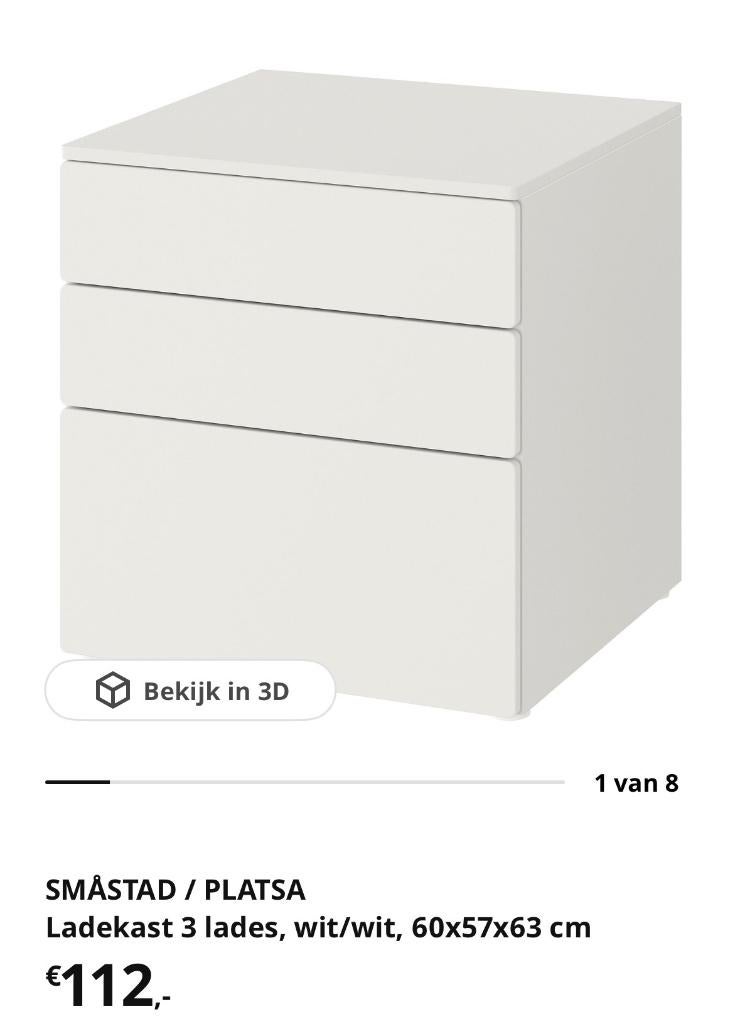 Kastje IKEA, Ophalen, Nieuw