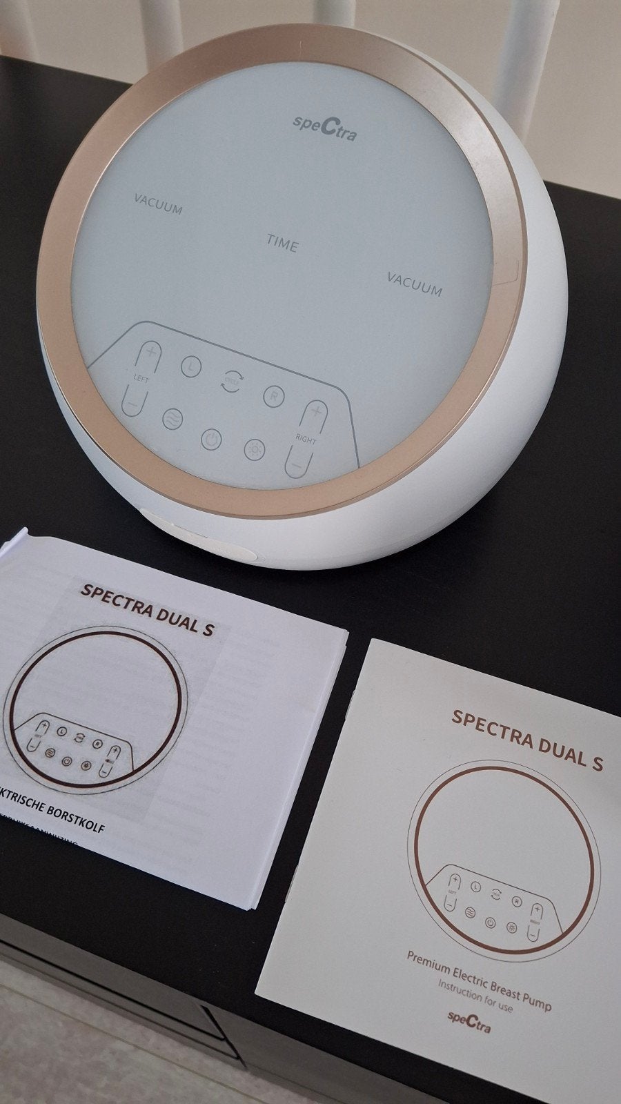 Spectra Dual S Premium Elektrische Borstkolf, Ophalen, Borstkolf, Zo goed als nieuw, Overige merken