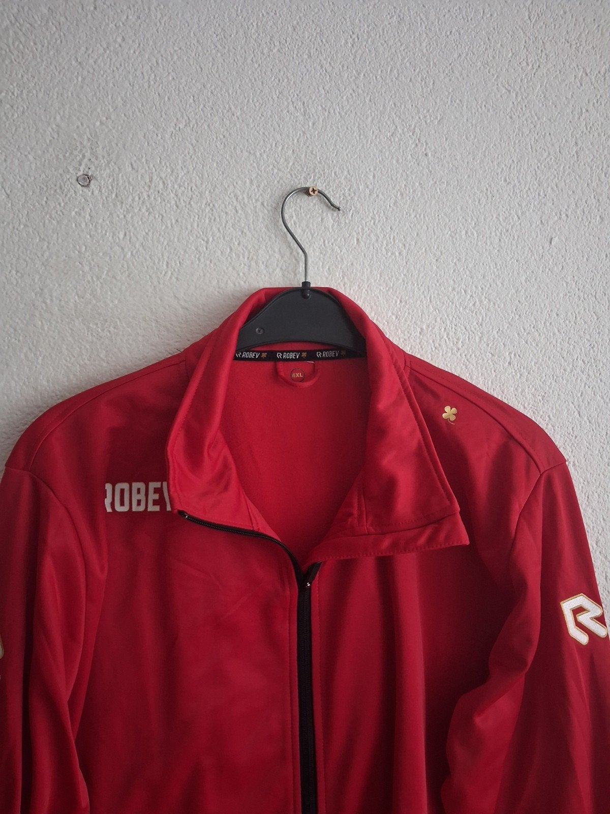 Robey Trainingsjack Rood Maat 4XL, Robey, Overige maten, Ophalen of Verzenden, Zo goed als nieuw