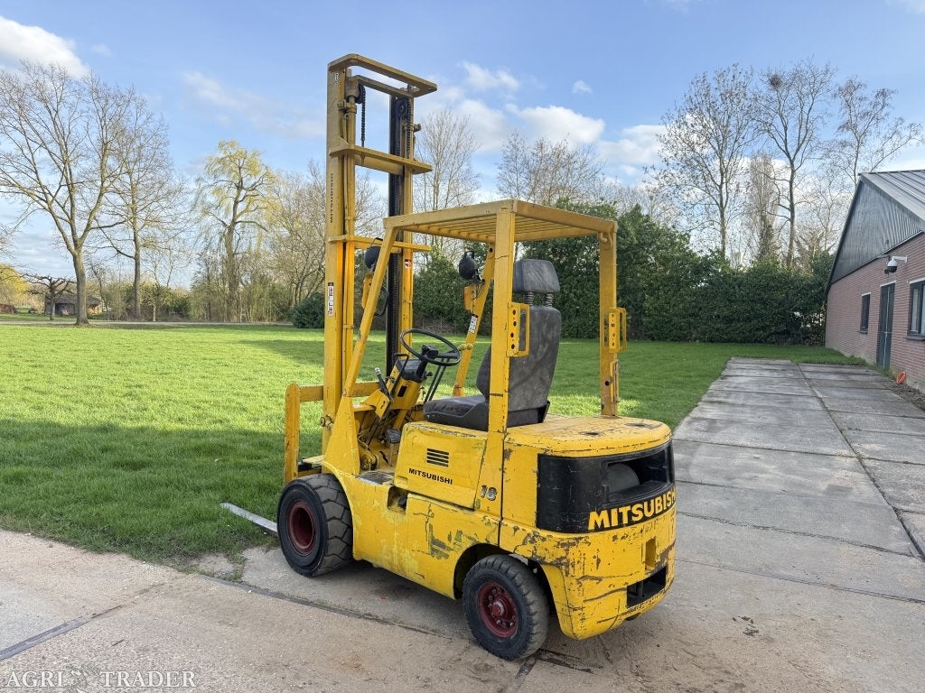 Mitsubishi 1800KG diesel heftruck 500cm semi ruw terrein, Info@vanbeurdenheftrucks.nl, Diesel, Heftruck, Ophalen of Verzenden