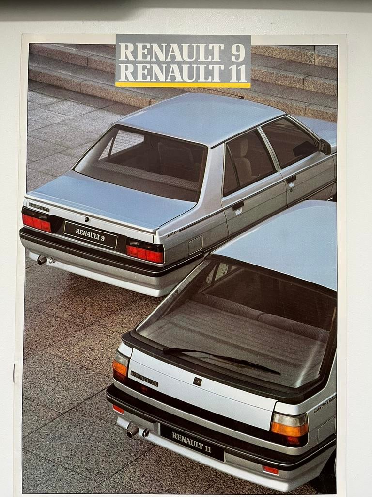 NL Folder Renault 9 en 11 Cheverny en GTE | 1988, Ophalen of Verzenden, Zo goed als nieuw, Renault