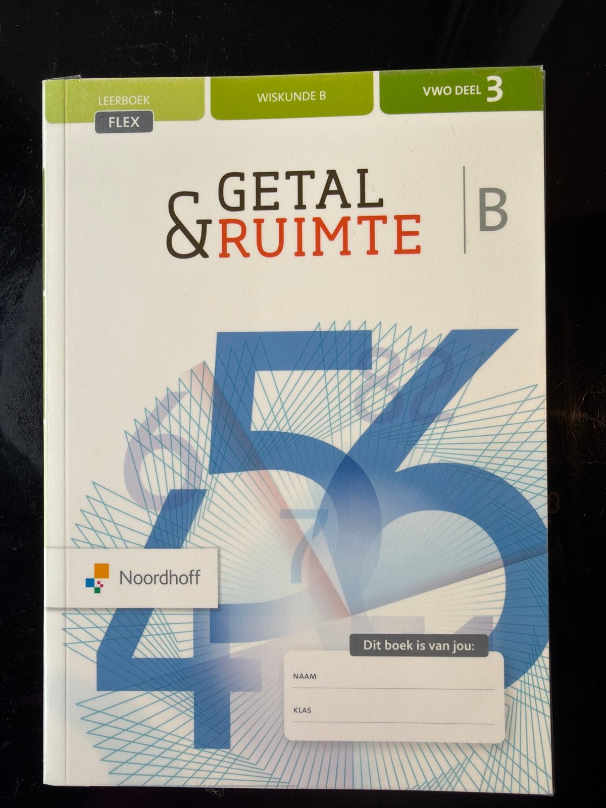 Getal & Ruimte Wiskunde B VWO deel 3 FLEX leerboek, Ophalen of Verzenden, Zo goed als nieuw, Overige onderwerpen