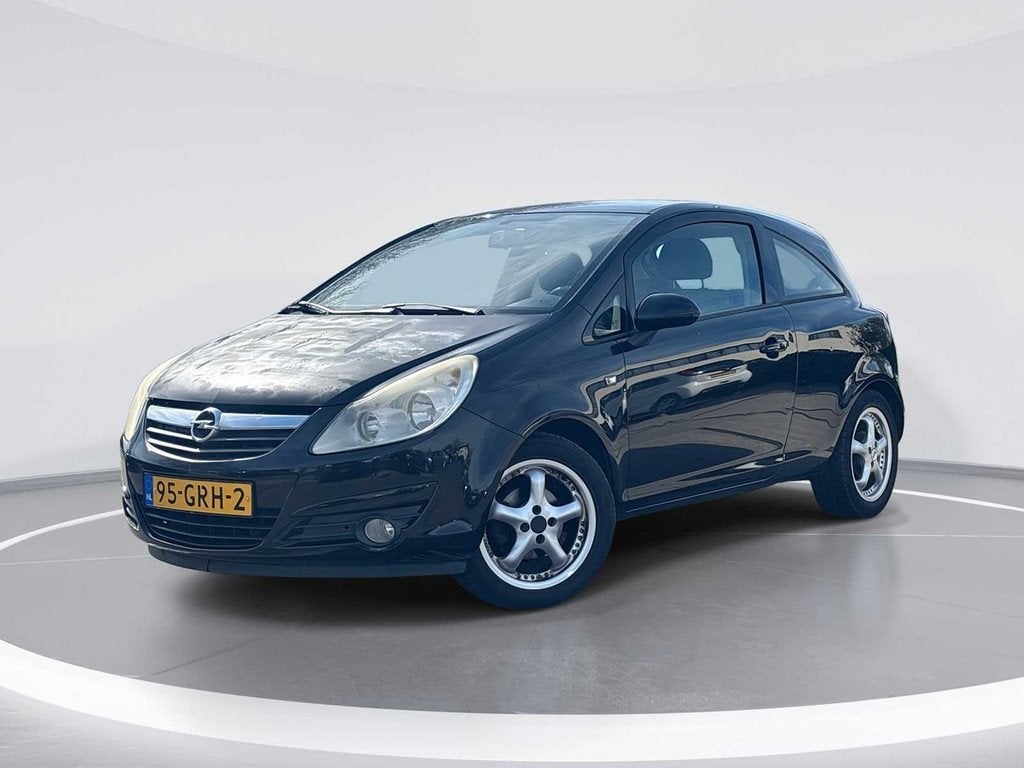 Opel Corsa 1.2-16V Enjoy 2008 | 95-GRH-2, Auto's, Voorwielaandrijving, 450 kg, 1229 cc, Zwart